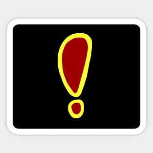 Exclamation Mark Sticker